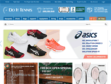 Tablet Screenshot of doittennis.com